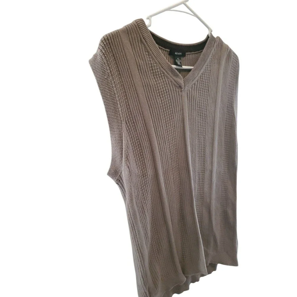 VTG ALFANI SWEATER VEST SLEEVLESS MENS XL